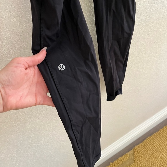 Lululemon black legging with side pockets. Size 4. 7/8 length. 27” inseam. - Picture 4 of 4